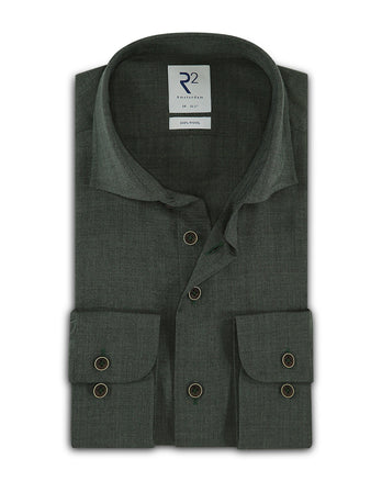 Chemise verte 100% laine mérinos Green