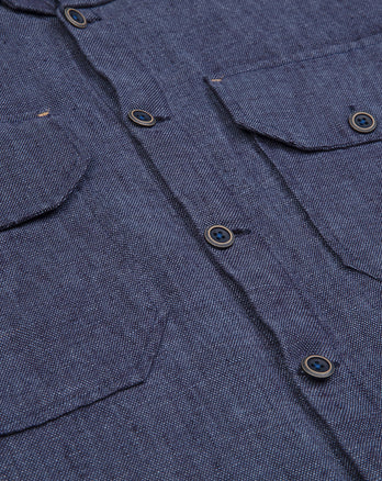 Overshirt en lin 010 - Navy