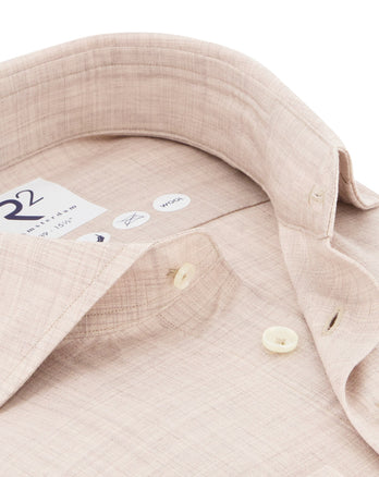 100% wollen overhemd 045 - Beige