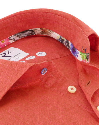 Linen shirt 095 - Orange