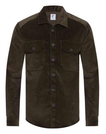 Overshirt en corduroy 070 - Dark green