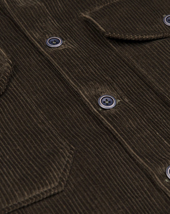 Overshirt en corduroy 070 - Dark green