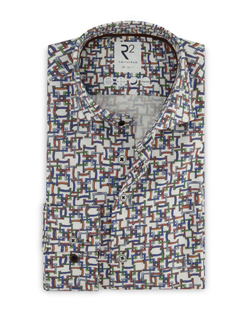 Chemise en tricot à imprimé poignée de valise 073 - Multicolour