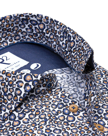 Chemise imprimé floral 010 - Navy