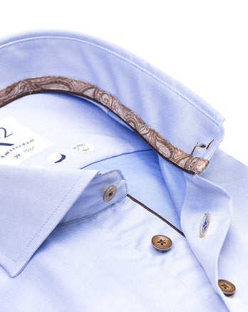 2 PLY Bio-Baumwollhemd 018 - Light blue