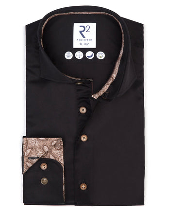 2 PLY Bio-Baumwollhemd 020 - Black