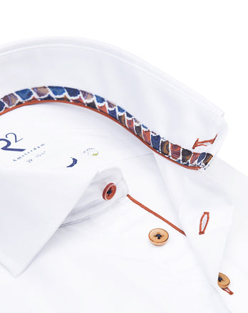 2 PLY cotton shirt 004 -White