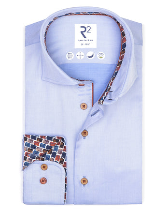 2 PLY cotton shirt 018 - Light blue