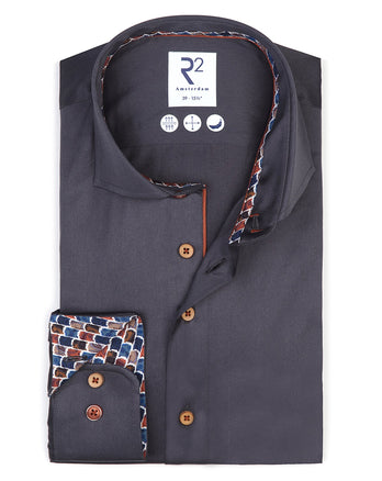 2 PLY cotton shirt 025 - Antracite