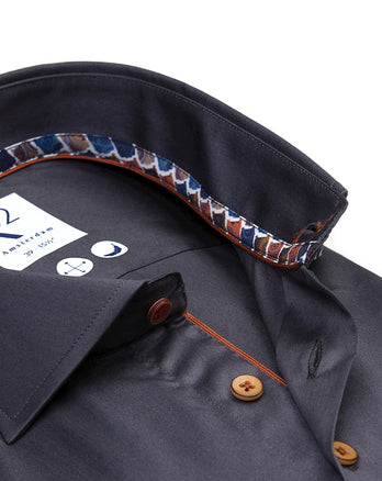 2 PLY cotton shirt 025 - Antracite