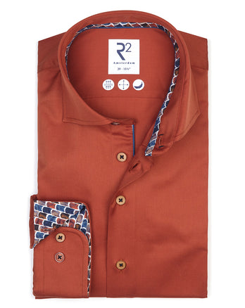 2 PLY cotton shirt 090 - Brique