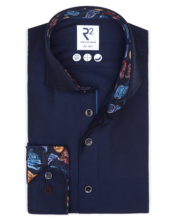 2 PLY cotton shirt 010 - Navy