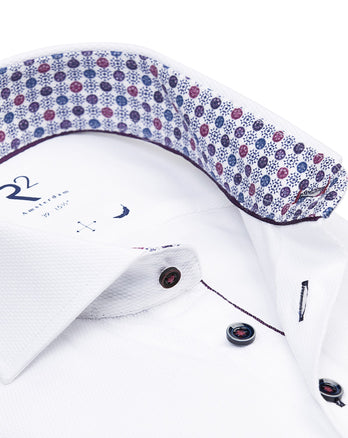 Chemise en coton dobby 004 -White