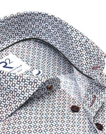 Chemise en stretch à imprimé poignée de valise 073 - Multicolour