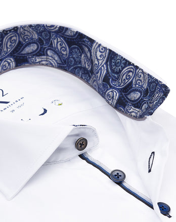 2 PLY Bio-Baumwollhemd 004 - White