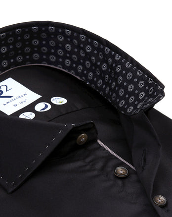 2 PLY Bio-Baumwollhemd 020 - Black