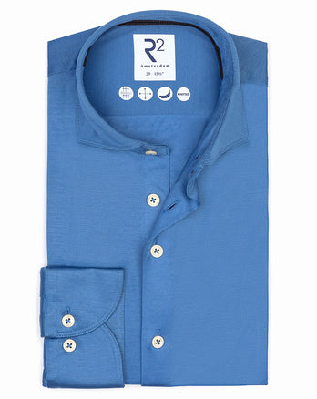 Filoscozia Baumwoll Jerseyhemd 014 - Blue