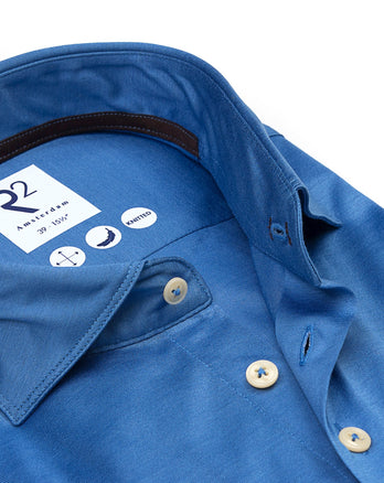 Filoscozia Baumwoll Jerseyhemd 014 - Blue