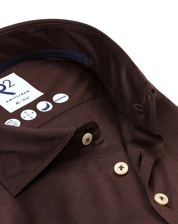 Filoscozia Baumwoll Jerseyhemd 041 - Brown