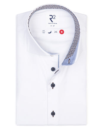 Chemise en coton non repassée 004 -White