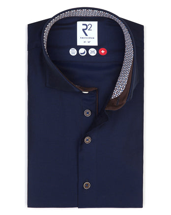 Chemise en coton non repassée 010 - Navy