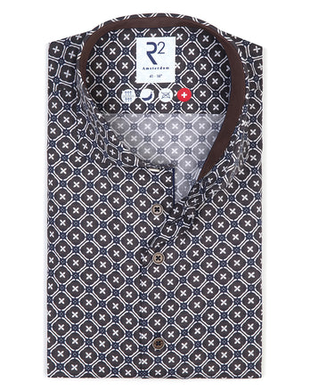 Chemise en coton non repassée 010 - Navy