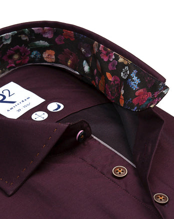 2 PLY Bio-Baumwollhemd 080 - Bordeaux