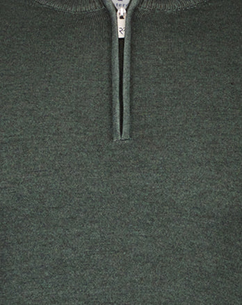 Cardigan zippé 100% laine mérinos 025 - Antracite