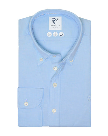 Chemise en coton Oxford 018 - Light blue