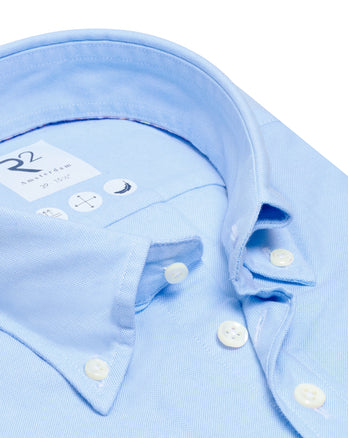 Chemise en coton Oxford 018 - Light blue
