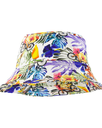 Floral print bucket hat 073 - Multicolour