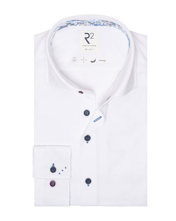 Chemise à piquet en tricot 004 - White