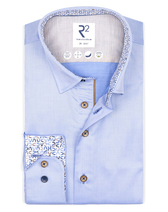 2 PLY Bio-Baumwollhemd 018 - Light blue