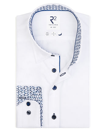 Strijkvrij katoenen overhemd 004 - White