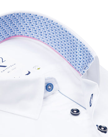 2 PLY Bio-Baumwollhemd 004 - White