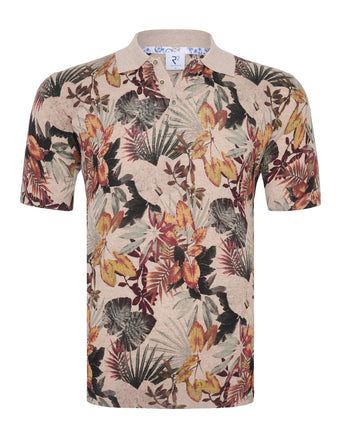 Polo en maille 045 - Beige