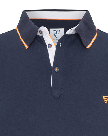 Polo en piqué 010 - Navy