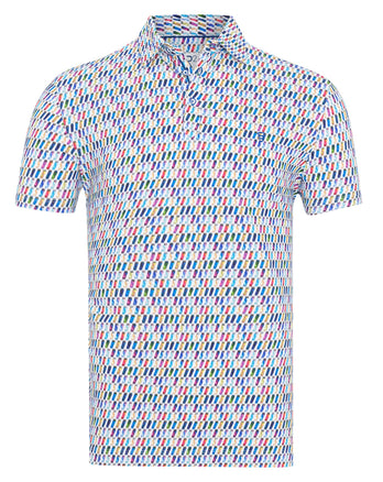 E-bike batterijprint piqué polo 073 - Multicolour