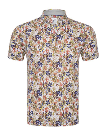 Technical knitted Polo 073 - Multicolour