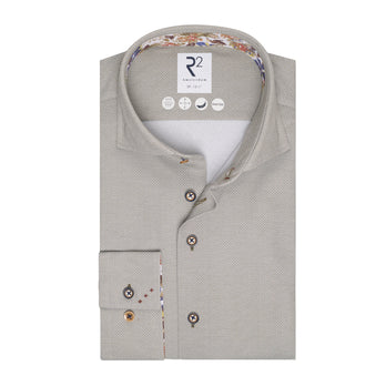 Travel shirt piqué 074 - Green