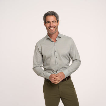 Travel shirt piqué 074 - Green