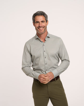 Travel shirt piqué 074 - Green