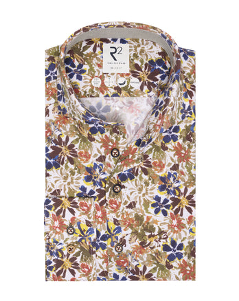 Chemise à piquet en maille à imprimé floral 073 - Multicolour