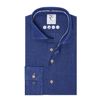 Linen shirt 012 - Cobalt