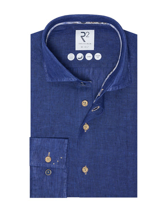 Leinenhemd 012 - Cobalt