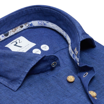 Linen shirt 012 - Cobalt