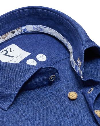 Leinenhemd 012 - Cobalt