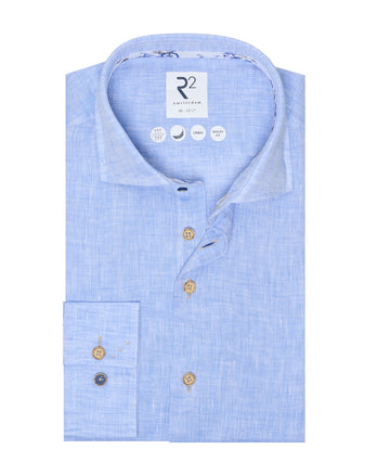 Chemise en lin 018 - Light blue