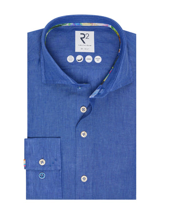 Linnen overhemd 012 - Cobalt