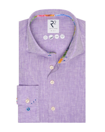 Linnen overhemd 064 - Purple